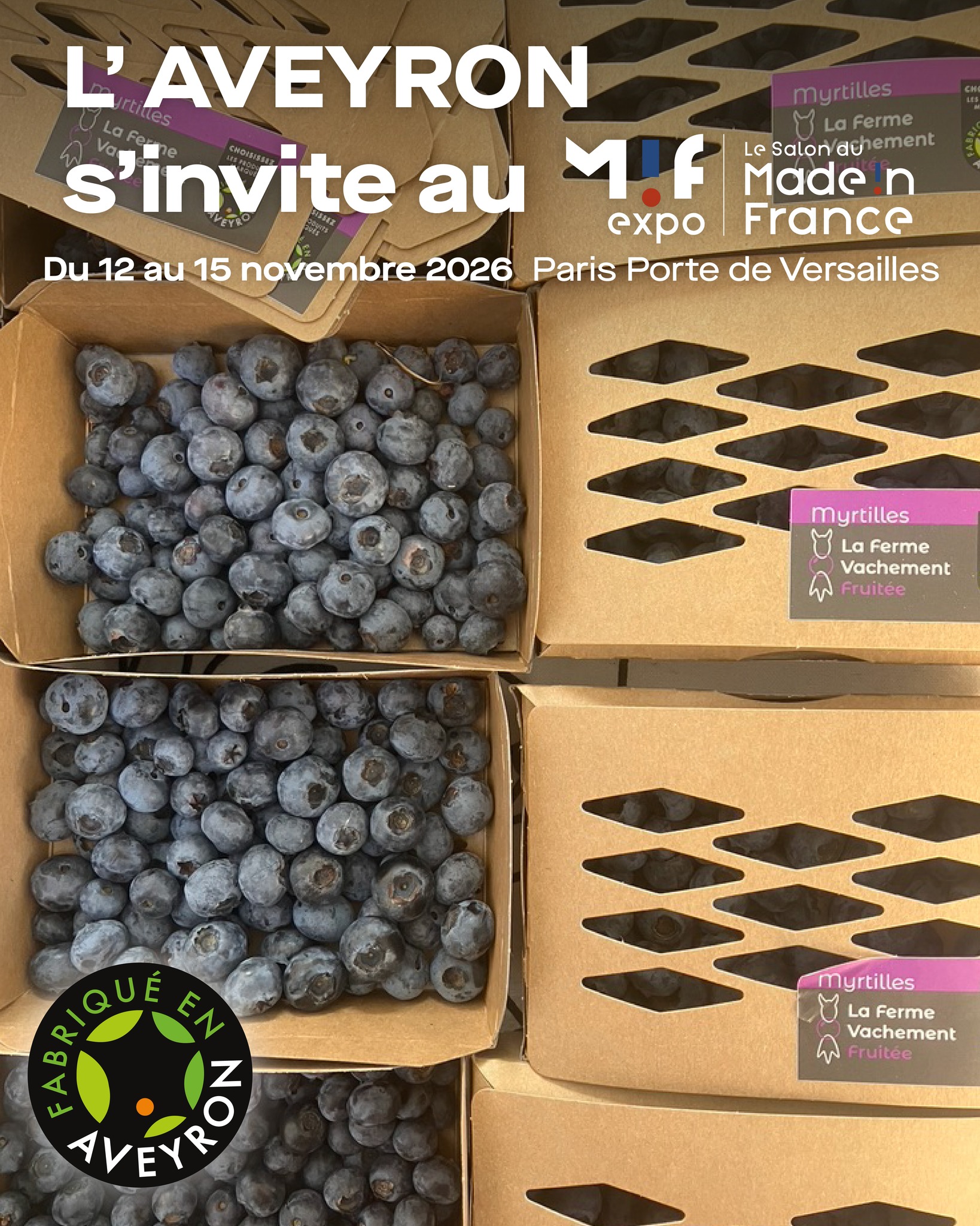 Une ferme qui porte bien son nom ! 🫐🐄

Sur les monts du Lévézou, à 800 mètres d'altitude, @lafermevachementfruitee cultive la diversité ! Cette exploitation familiale associe élevage de vaches Aubrac et de canards gras et culture de myrtilles. Avec l'arrivée de Lise, la nouvelle génération, la ferme fait aussi évoluer ses pratiques vers une agriculture plus respectueuse de l'environnement. Une belle histoire de famille, de transmission et de produits fermiers savoureux !

👉 À découvrir sur le pavillon Fabriqué en Aveyron
📍 MIF Expo – Paris Porte de Versailles
🎯 Stand P59
🗓️ Du 12 au 15 novembre 2026
🔗 Retrouvez toutes les informations dans notre bio

#fabriqueenaveyron #madeinfrance #mifexpoparis #aveyron #levezou #myrtilles #produitsfermiers #boeufsaubrac #canards