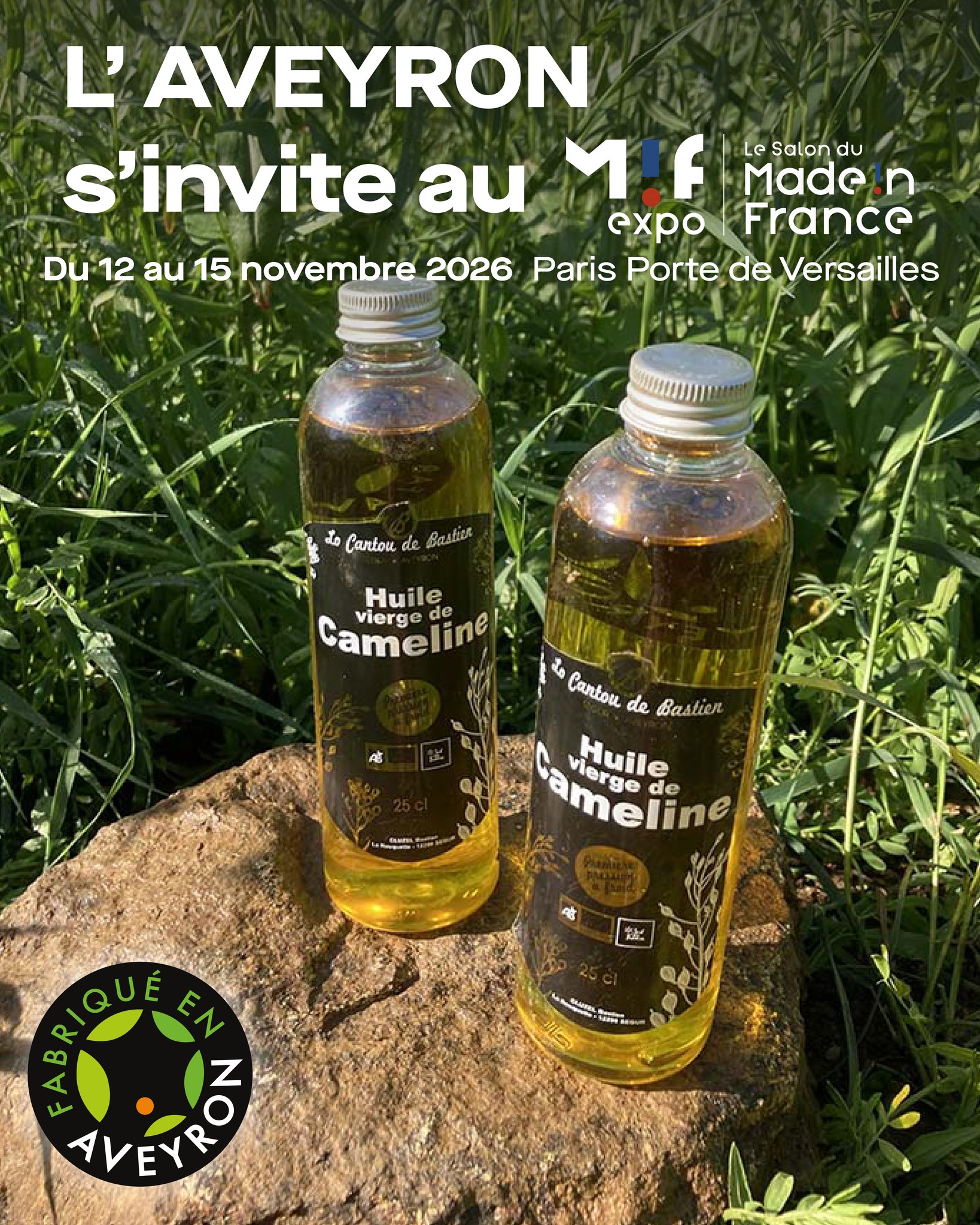 Du champ à l'assiette, le goût du bio aveyronnais ! 🌱🌻
Au cœur du Lévézou, Bastien Cluzel fait vivre @lo_cantou_de_bastien, une exploitation familiale transmise depuis quatre générations. Passionné par son métier et engagé dans une agriculture biologique respectueuse de l'environnement, il cultive et transforme ses productions à la ferme. Huiles végétales et lentilles vertes bio : des produits authentiques qui privilégient les circuits courts et le goût du terroir !
👉 À découvrir sur le pavillon Fabriqué en Aveyron
📍 MIF Expo – Paris Porte de Versailles
🎯 Stand Q59
🗓️ Du 12 au 15 novembre 2026
🔗 Retrouvez toutes les informations dans notre bio
#fabriqueenaveyron #madeinfrance #mifexpoparis #aveyron #levezou #agriculturebiologique #lentillesvertes #huilevégétale #circuitcourt