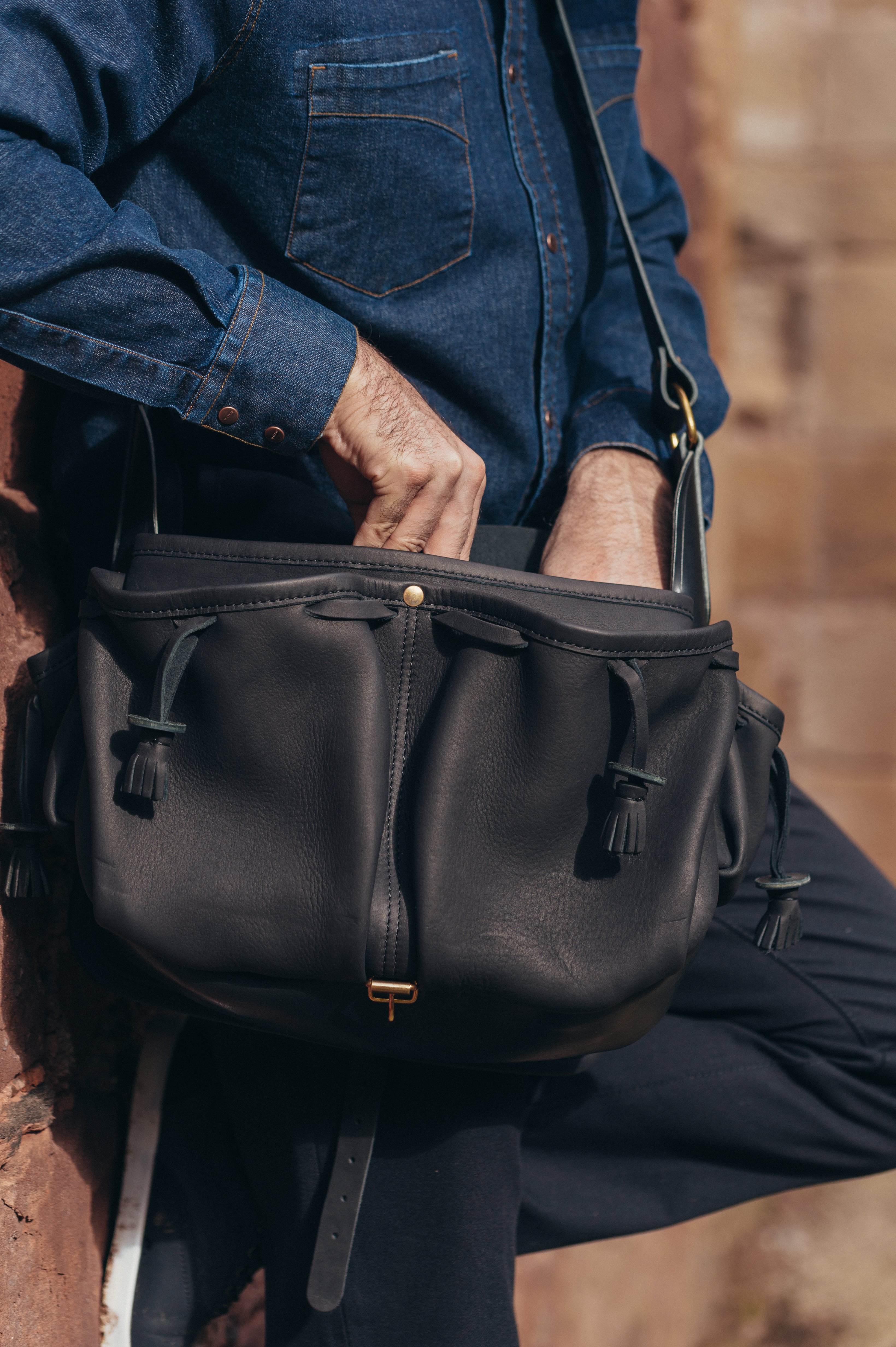 Trousse en cuir pour le travail et l'école - Le Sac du Berger